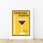 Espresso Martini Cocktail Poster, thumbnail 4 of 9