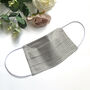 Pack Of Four 100% Cotton Facemask Steel Blue And Grey, thumbnail 3 of 3