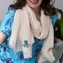 Zodiac Astrological Light Cotton Scarf Gift, thumbnail 5 of 7