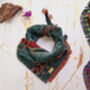 Frayed Red Turtle And Moss Bandana Scamps, thumbnail 6 of 6