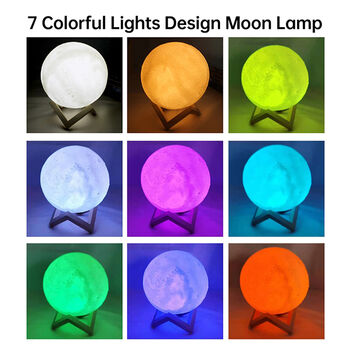 3D Moon Lamp Night Light, 12 of 12