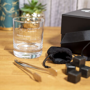 Personalised Prescription Whiskey Tumbler Glass, 6 of 9