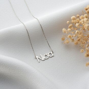 Sterling Silver Greek Name Necklace, 8 of 9