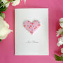 Personalised Cherry Origami Heart Love Card, thumbnail 2 of 8