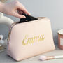 Personalised Vegan Leather Wash Bag, thumbnail 1 of 12