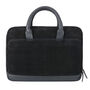 Ashbourne Briefcase Black Suede, thumbnail 3 of 3