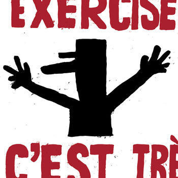 French Style Print 'Exercise C'est Tres Bourgeois', 3 of 4