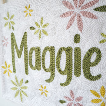 Floral Personalised Custom Wall Hanging, 3 of 3