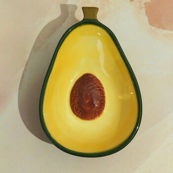 G Decor Ceramic Avocado Shaped Small Bowl, 3 of 4
