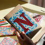 Liberty Glitter Initial Notebook, thumbnail 1 of 4