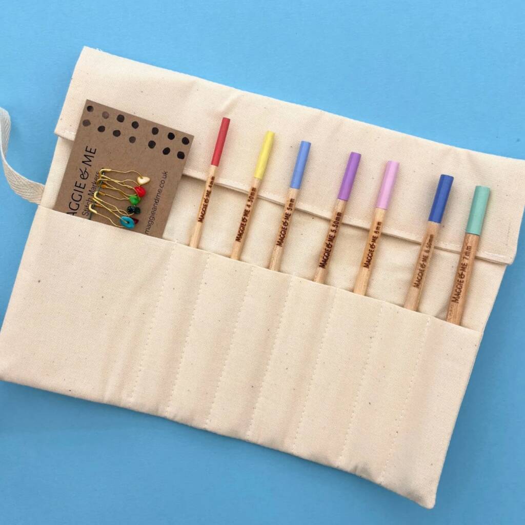 Maple Wood Crochet Hook Set, 1 of 5