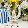 Personalised Wedding Gift Keepsake Horseshoe Grey, thumbnail 2 of 6
