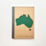 Handcrafted Australia Map Travel Notebook, thumbnail 2 of 9