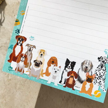 Cute Dog Breeds A5 Notepad, 5 of 8