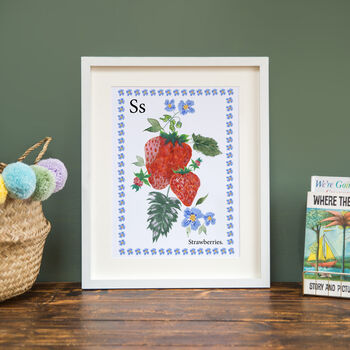 S Is For Strawberries Print, 2 of 4