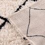 Braemar Argyle Cream And Black Cross Shaggy Rug, thumbnail 4 of 5