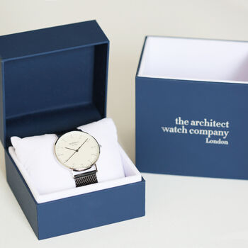 Men`s Architect Watch With Own Handwriting Engraving, 6 of 6