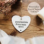 Personalised Heart Keepsake Gift, Heart Ornament, Decoration Plaque, thumbnail 1 of 3