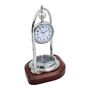 Personalised Chrome 20th Anniversary Desk Clock With Compass, thumbnail 4 of 9