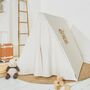 Personalised White A Frame Playhouse Tent, thumbnail 2 of 5