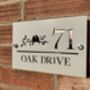 Personalised Bird On Branch Design House Acrylic Number Sign, thumbnail 4 of 7