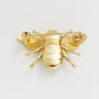 Gold Honey Bee Brooch, thumbnail 3 of 7