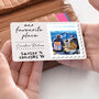 Personalised Favourite Place Wallet Metal Photo Card, thumbnail 5 of 8