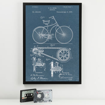 Anatomy Of A Bike Patent Print, 8 of 9