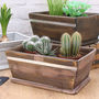 Personalised Wooden Pot Planter, thumbnail 8 of 12