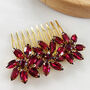 Wine Red Festive Hair Comb, thumbnail 1 of 5