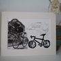 Personalised Bike Print With Bespoke Map And Photo, thumbnail 4 of 7