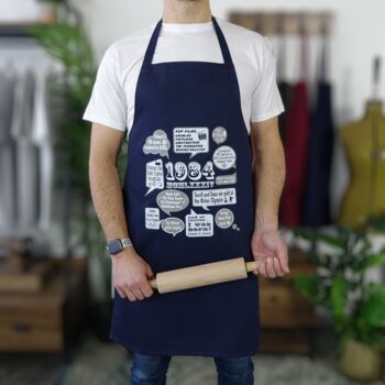 'Events Of 1984' 40th Birthday Gift Apron, 2 of 9