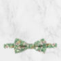 Handmade Wedding Tie In Sage Green Floral Print, thumbnail 6 of 8