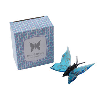Artisan Glass Butterfly In Gift Box, 3 of 5