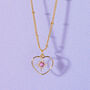 Shot Through The Heart And Birthstone Valentines Necklace, thumbnail 4 of 9