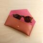 Envelope Recycled Leather Glasses Case, thumbnail 6 of 12