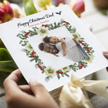 Personalised Dad Christmas Photo Card, 3 of 7