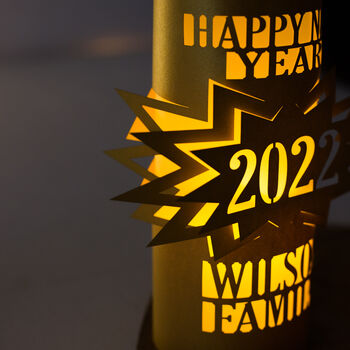 Personalised Happy New Year 2022 Family Lantern, 3 of 10