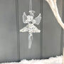 Christmas Glass Hanging Angel, thumbnail 1 of 4