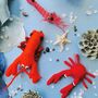Louella Lobster Fair Trade Handmade Felt Ocean, thumbnail 4 of 6
