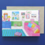 Colour Block Interior Greeting Card, thumbnail 2 of 2