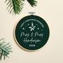 First Christmas Married Velvet Hoop, thumbnail 2 of 5