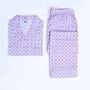 Pink Pure Cotton Ladies Matching Pyjama Set, thumbnail 8 of 8
