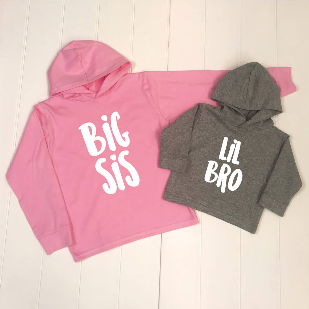 big sis lil sis hoodies