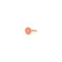 Small Disc Adjustable Ring Orange On Gold Plated, thumbnail 2 of 3