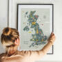 My First UK Map Personalised Print, thumbnail 1 of 8