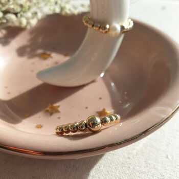 14k Gold Filled Stretch Bead Ring, 3 of 9