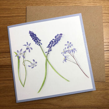 Set Of Four Botanical Art Floral Blank Cards, 5 of 6