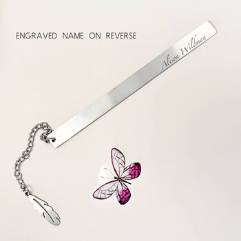 'A New Chapter Begins…' Bookmark With Feather Charm, 3 of 12