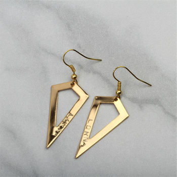 Personalised Geometric Earrings Gift For Her, 2 of 8